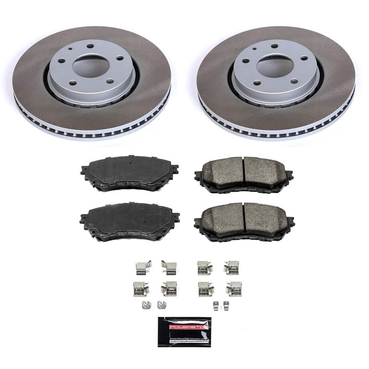 SC8840 Semi-Coated Rotor & Low-Dust Ceramic Brake Pad Kit