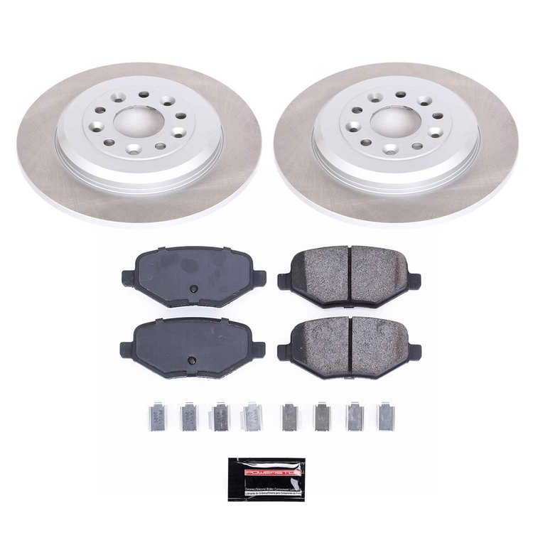 SC8846 Semi-Coated Rotor & Low-Dust Ceramic Brake Pad Kit