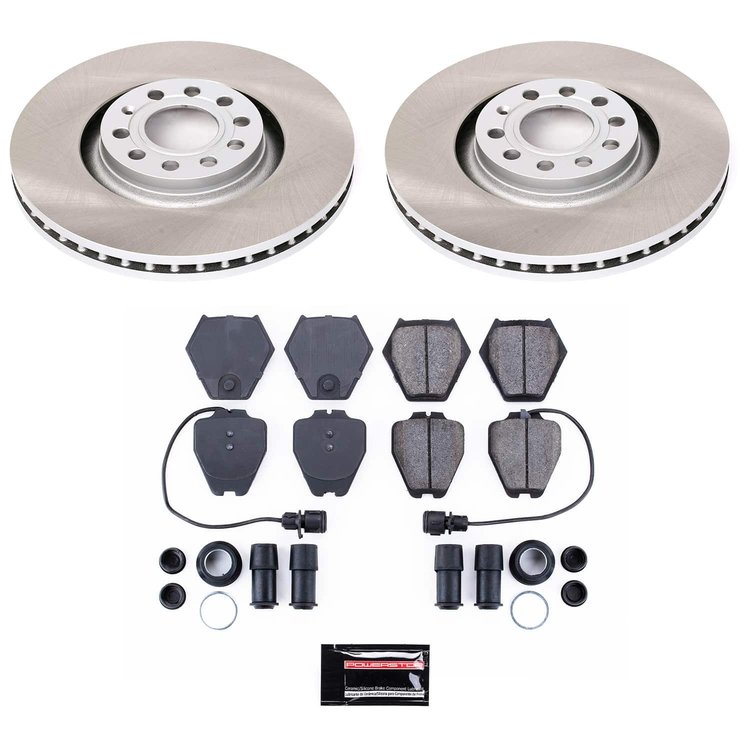 SC886 Semi-Coated Rotor & Low-Dust Ceramic Brake Pad Kit