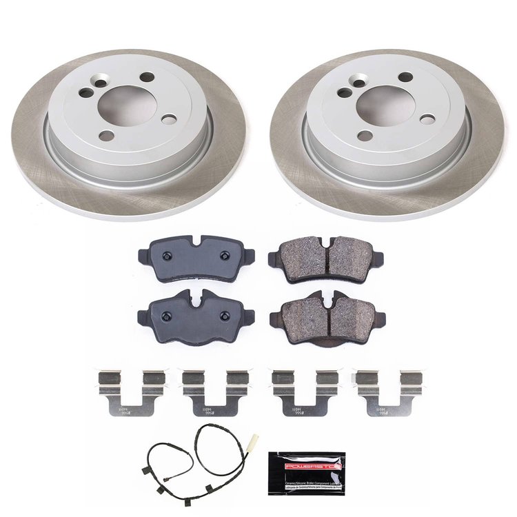 SC8871 Semi-Coated Rotor & Low-Dust Ceramic Brake Pad Kit