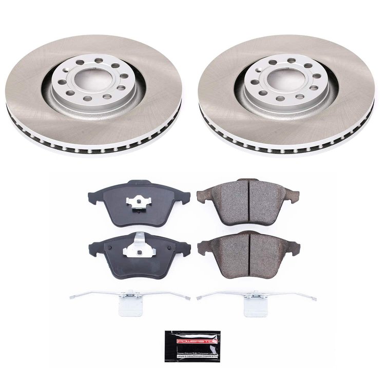 SC891 Semi-Coated Rotor & Low-Dust Ceramic Brake Pad Kit