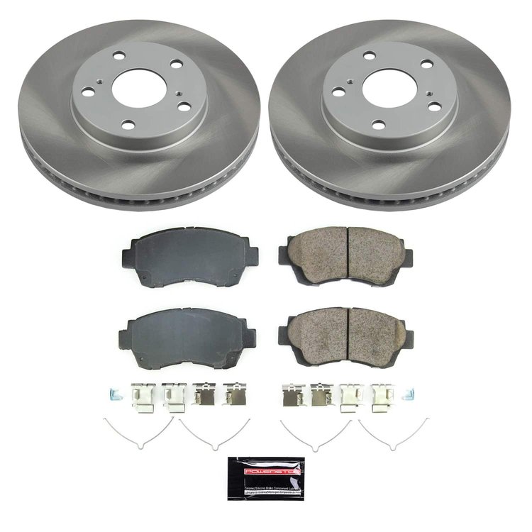 SC8920 Semi-Coated Rotor & Low-Dust Ceramic Brake Pad Kit