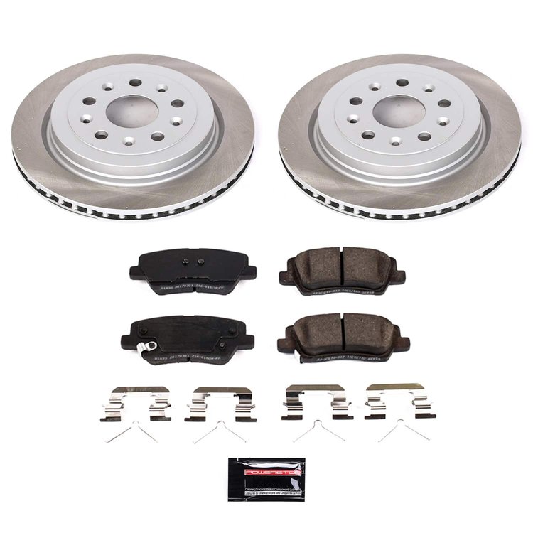 SC8965 Semi-Coated Rotor & Low-Dust Ceramic Brake Pad Kit