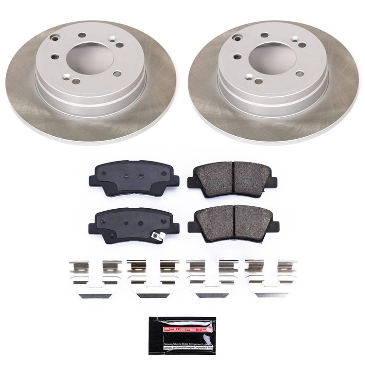 SC9060 Semi-Coated Rotor & Low-Dust Ceramic Brake Pad Kit