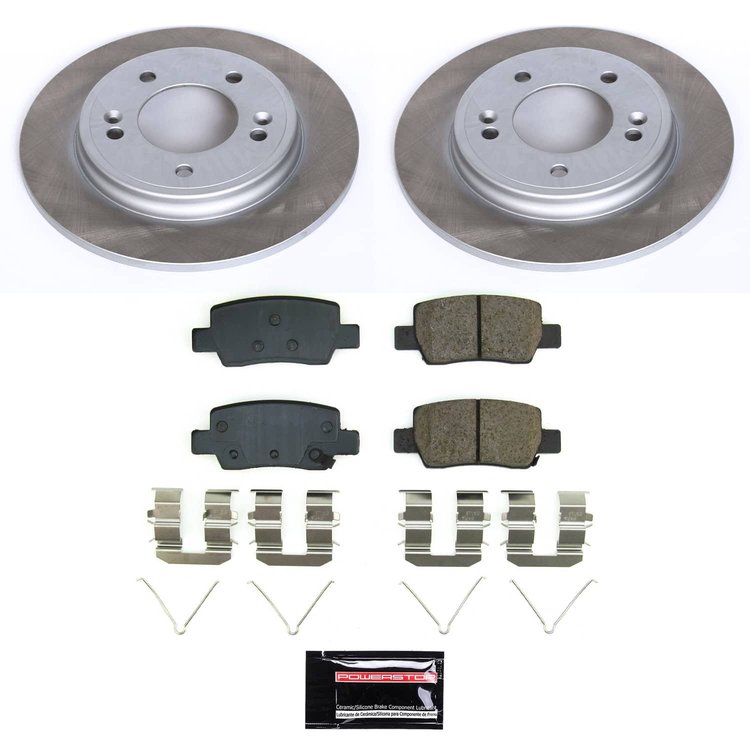 SC9106 Semi-Coated Rotor & Low-Dust Ceramic Brake Pad Kit