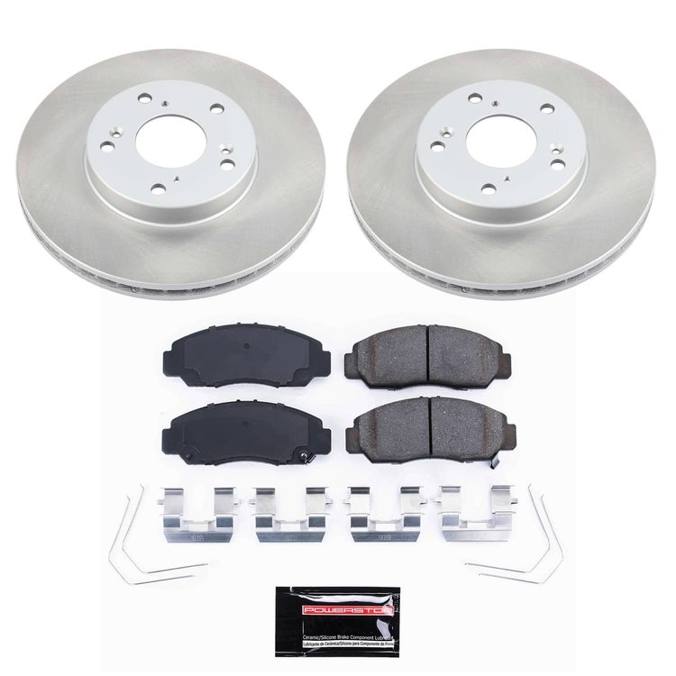 SC9109 Semi-Coated Rotor & Low-Dust Ceramic Brake Pad Kit