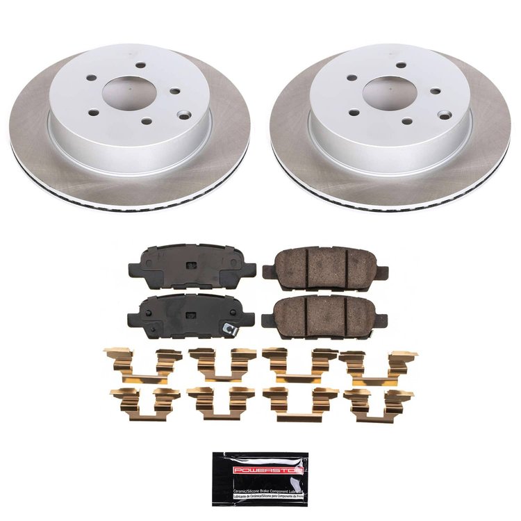 SC9134 Semi-Coated Rotor & Low-Dust Ceramic Brake Pad Kit
