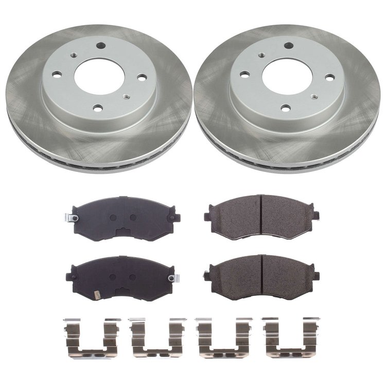 SC9172 Semi-Coated Rotor & Low-Dust Ceramic Brake Pad Kit
