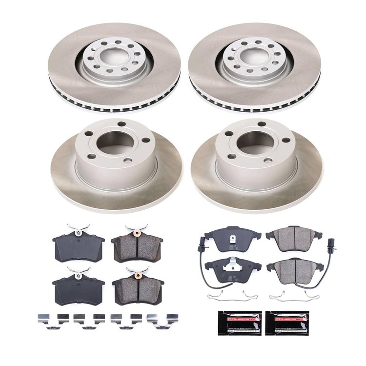 SC9175 Semi-Coated Rotor & Low-Dust Ceramic Brake Pad Kit