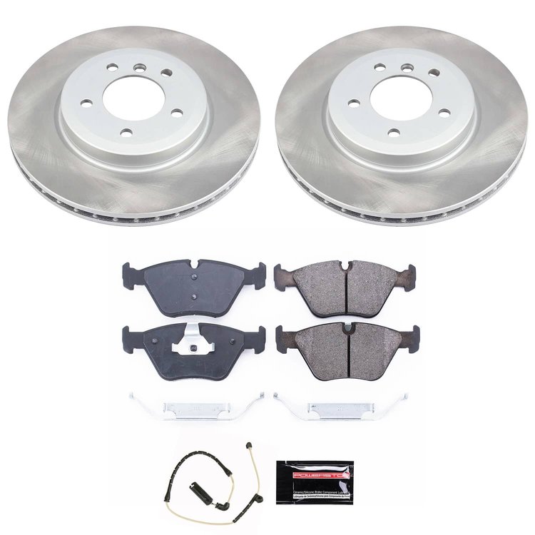 SC928 Semi-Coated Rotor & Low-Dust Ceramic Brake Pad Kit