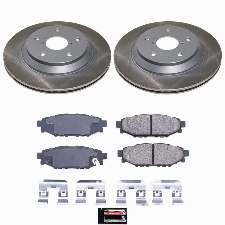SC9304 Semi-Coated Rotor & Low-Dust Ceramic Brake Pad Kit