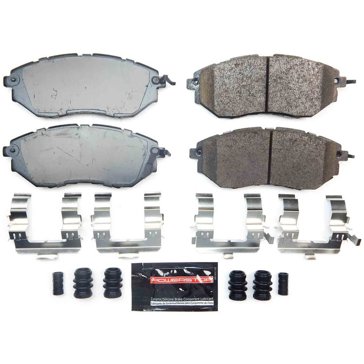 Z23-1078B Front Z23 Daily Driver Carbon-Fiber Ceramic Brake Pads w/Hardware Kit
