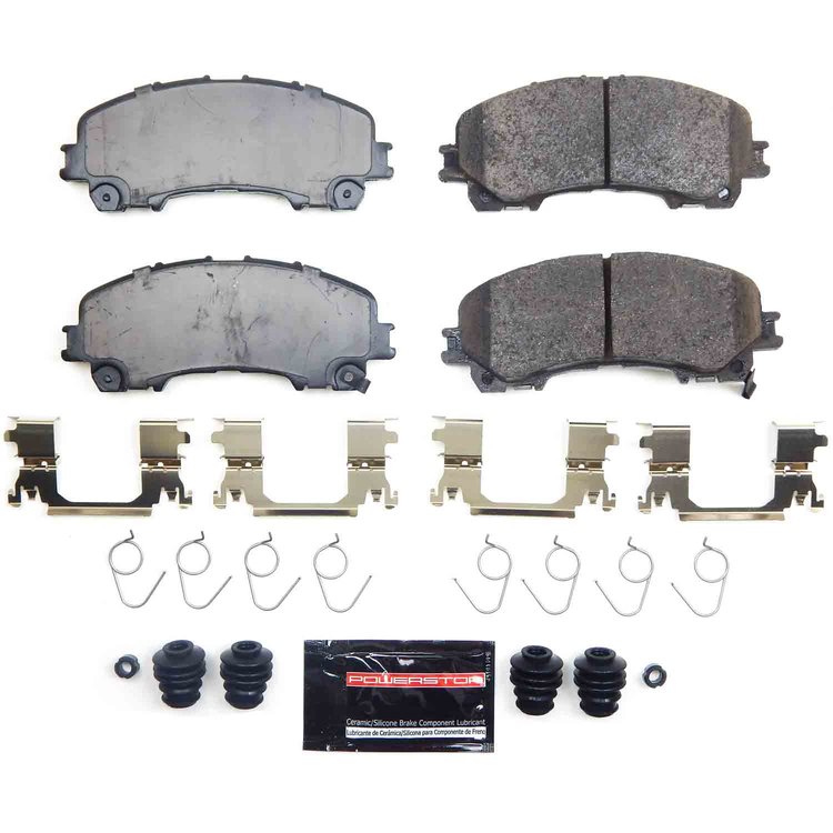 Z23-1736B Front Z23 Daily Driver Carbon-Fiber Ceramic Brake Pads w/Hardware Kit