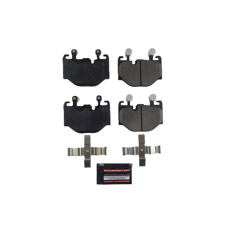 Front Z23 Evolution Sport Brake Pad Set w/Hardware Fits Select BMW 530i, 530i xDrive, X3 [Carbon-Fiber Ceramic]