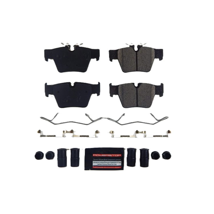 Rear Z23 Evolution Sport Brake Pad Set w/Hardware Fits Select BMW 530i, 530i xDrive, X3 [Carbon-Fiber Ceramic]