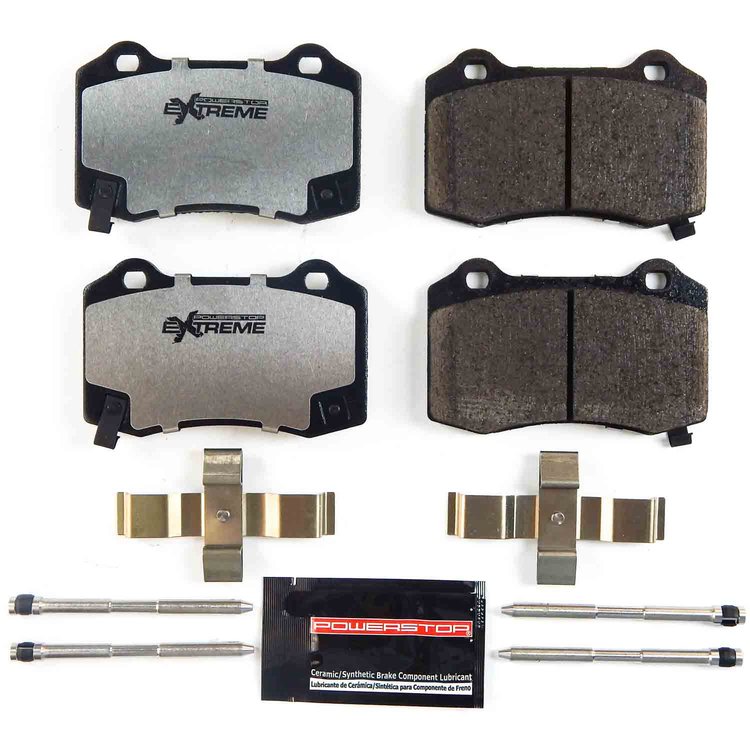 Z26-1428 Rear Z26 Street Performance Carbon-Fiber Ceramic Brake Pads w/Hardware Kit