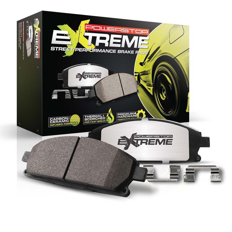 Z26-1675 Front Z26 Street Performance Carbon-Fiber Ceramic Brake Pads w/Hardware Kit