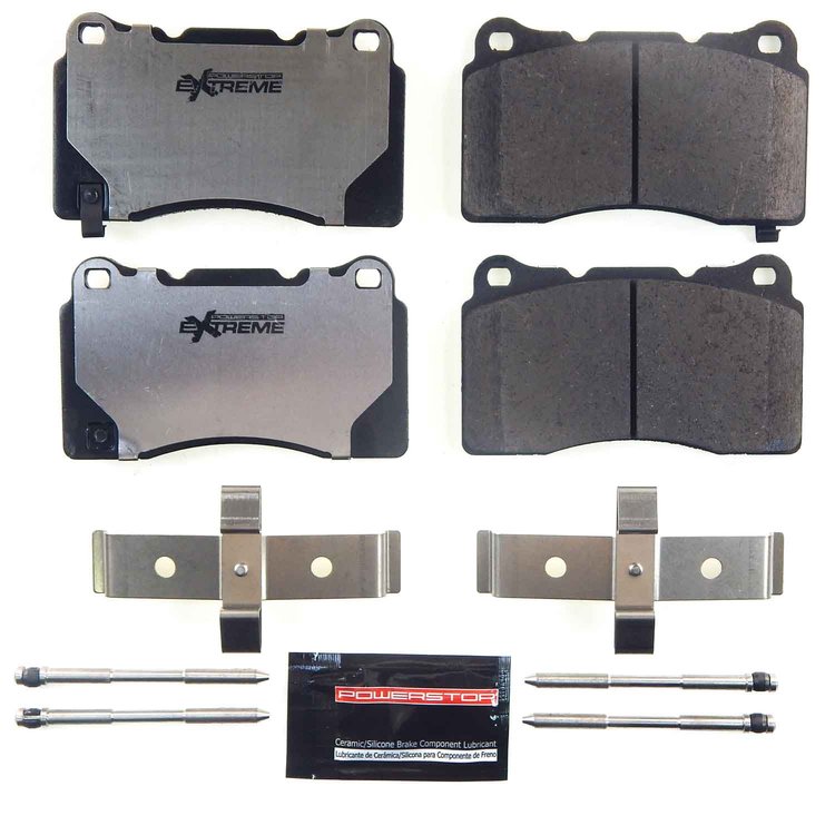 Z26-1743 Front Z26 Street Performance Carbon-Fiber Ceramic Brake Pads w/Hardware Kit