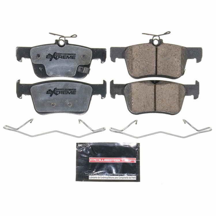 Z26-2102 Rear Z26 Street Performance Carbon-Fiber Ceramic Brake Pads w/Hardware Kit