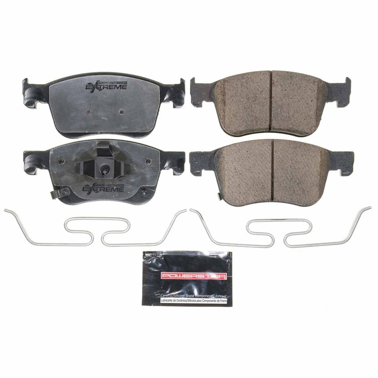 Z26-2115 Front Z26 Street Performance Carbon-Fiber Ceramic Brake Pads w/Hardware Kit