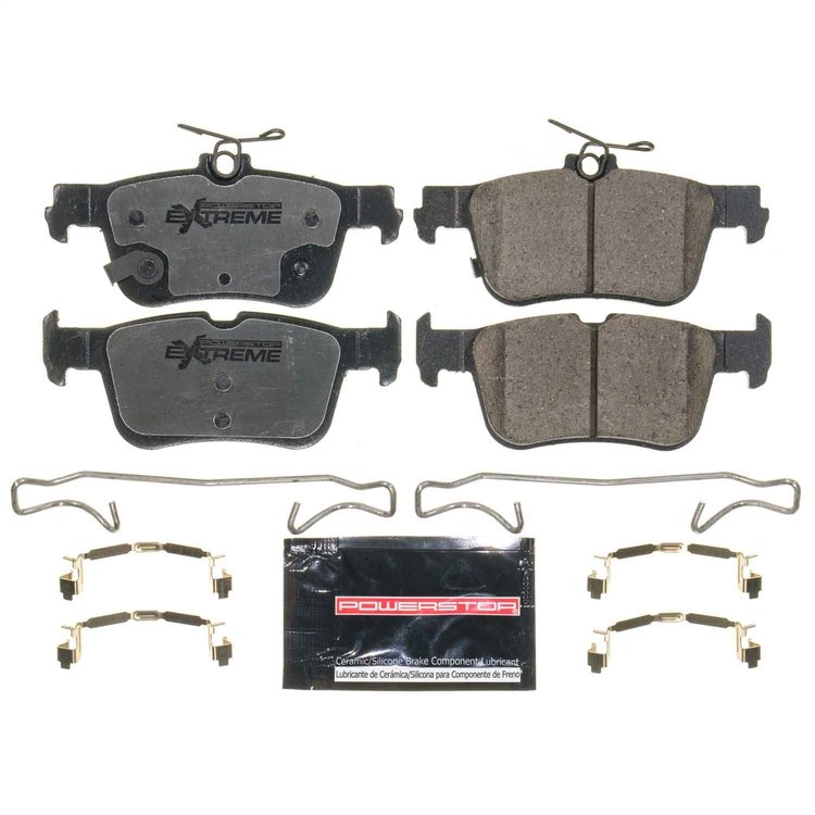 Z26-2384 Rear Z26 Street Performance Carbon-Fiber Ceramic Brake Pads w/Hardware Kit