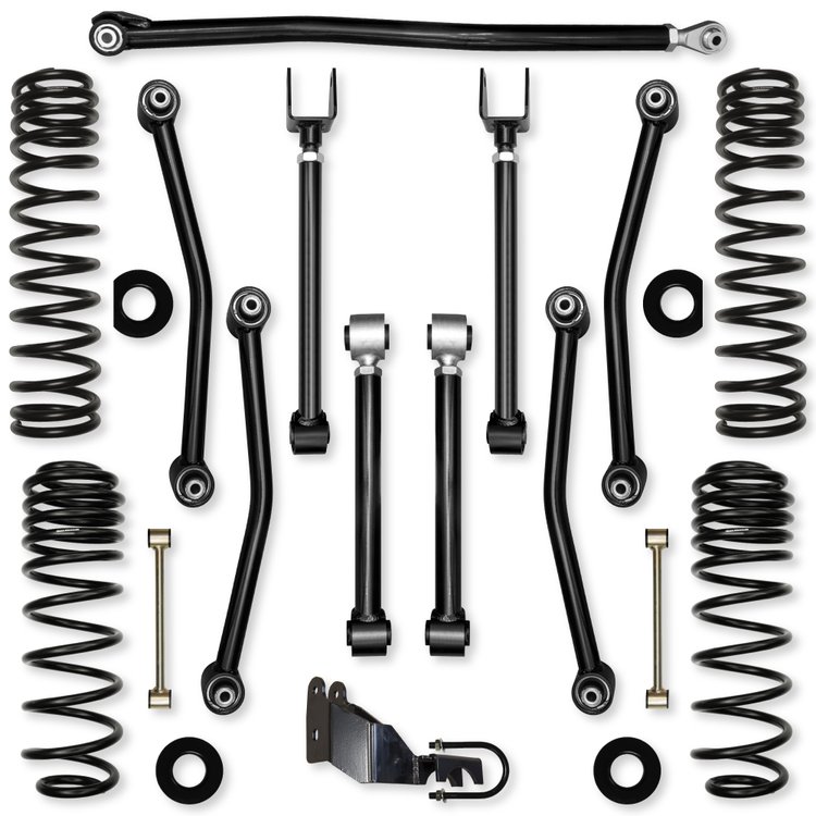 3.5 in. Ultimate Adventure Mid-Arm Suspension System for Fits Select Jeep Wrangler JL [No Shocks]