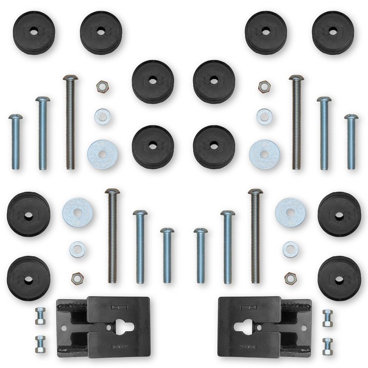 RK07124 Front & Rear Bump Stop Kit, 2-4 in. Adjustable fits Select Jeep Wrangler JL/JLU