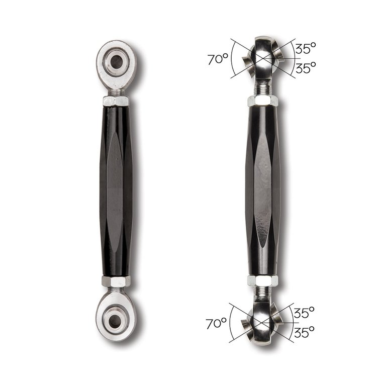 RK07140K No-Limits Sway Bar Links, 2-4 in. Lift fits Select Jeep Wrangler JL/JLU; Gladiator JT