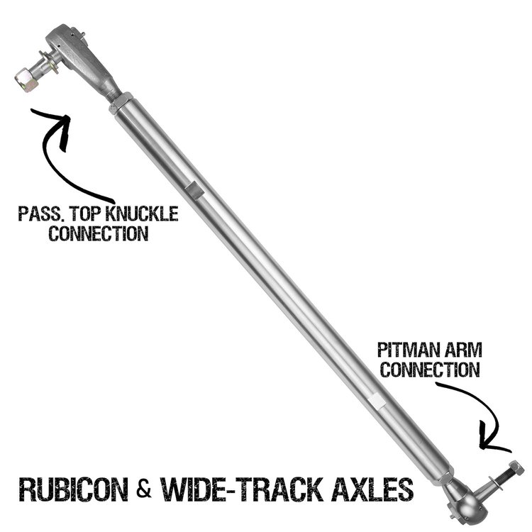 RK08128T Pro-X Top Mount Drag Link fits Select Jeep Wrangler JL/JT & Wide Track Axles