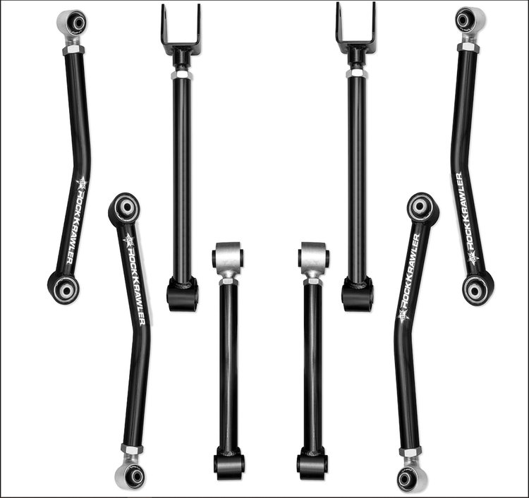 RK09296 Adventure-X Front Lower Control Arm Package fits 2007-2018 Jeep Wrangler JK/JKU