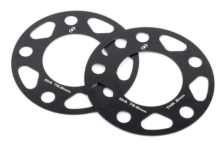 D210-2032 Dinan Spacers; 5x120, 72.6mm CB, 2mm Thick