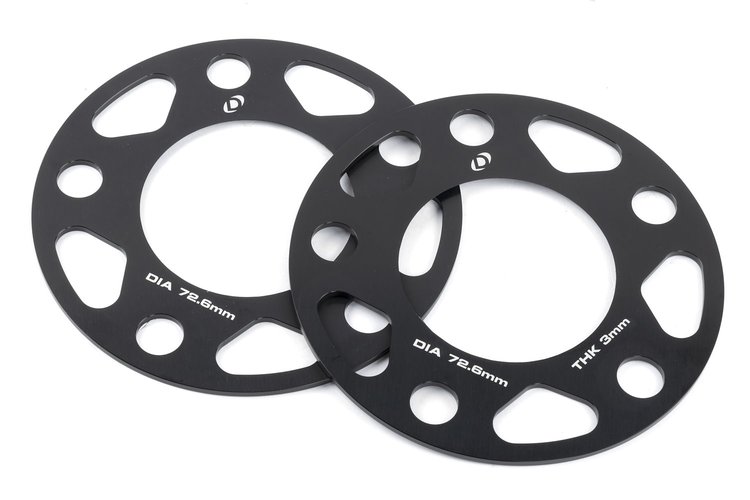 D210-2033 Dinan Spacers; 5x120, 72.6mm CB, 3mm Thick