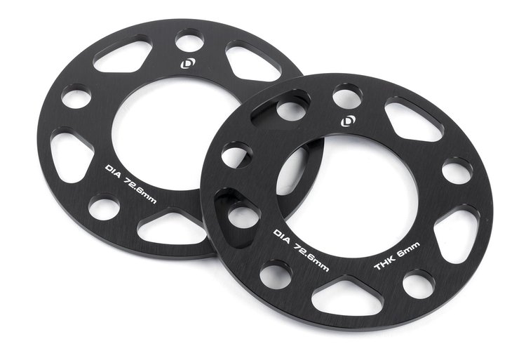 D210-2036 Dinan Spacers; 5x120, 72.6mm CB, 6mm Thick