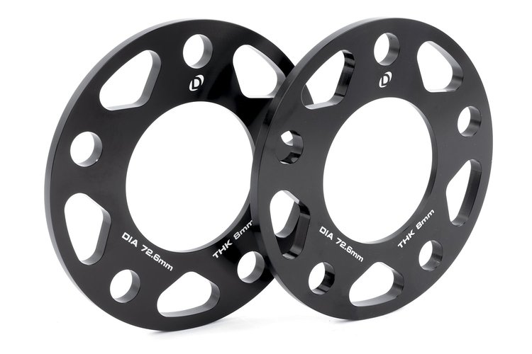 D210-2038 Dinan Spacers; 5x120, 72.6mm CB, 8mm Thick