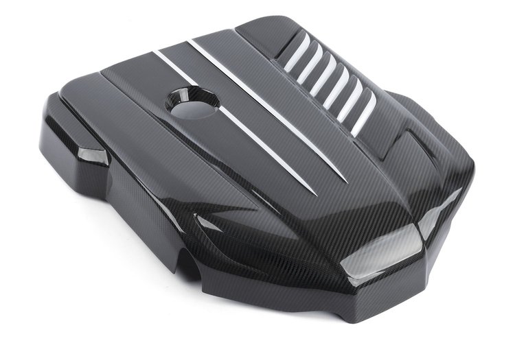 D590-0002 Carbon Fiber Engine Cover Fits Select Toyota Supra GR w/ 3.0L L6 [Gloss Finish]