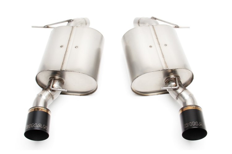 D660-0012-BLK Dinan Free Flow Axle-Back Exhaust, 2007-2011 BMW 335i/335xi