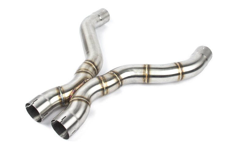 D660-0081 Resonator Delete X-Pipe Kit for 2018-2023 BMW M5 [304 Stainless]