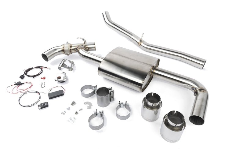 D660-0084 Dinan Valved Axle-Back Exhaust, 2017-2024 MINI C'man S ALL4