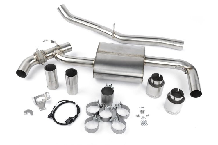 D660-0089 Dinan Valved Axle-Back Exhaust, 2016-2023 BMW X1/X2 xDrive28i
