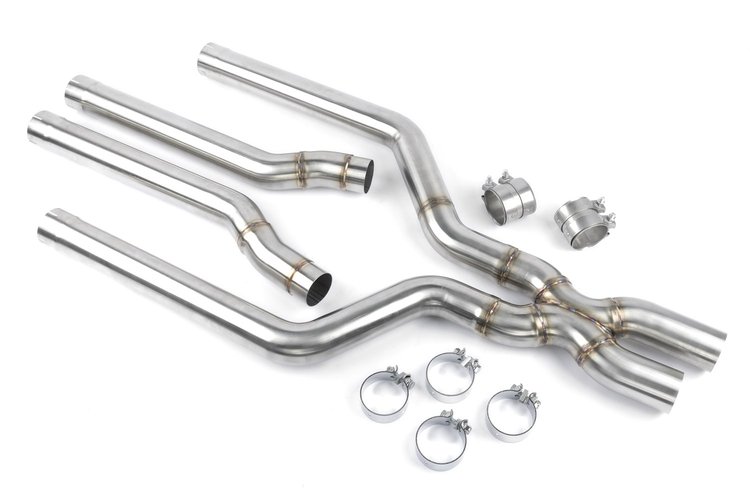 D660-0092 High Flow Middle Exhaust for 2020–2023 BMW X5M, X6M [304 Stainless Steel]