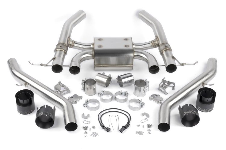 D660-0093-BLK Valved Axle-Back Exhaust Fits Select BMW M3/M4