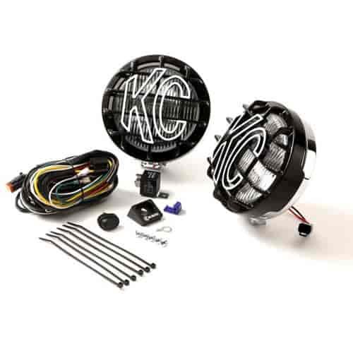 SlimLite 6" Round Light Kit Chrome Housing