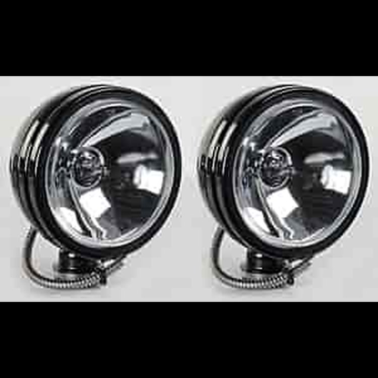 Daylighter 6" Round Off-Road Lights Black Powder-Coat Finish