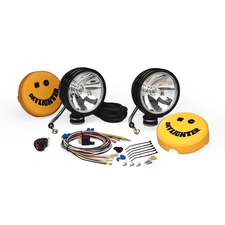 Daylighter 6" Round Off-Road Light Kit Black Housing