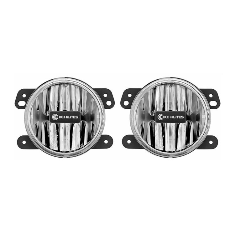 Jeep JK Gravity LED G4 Clear Fog System SAE/ECE 10-16 pair