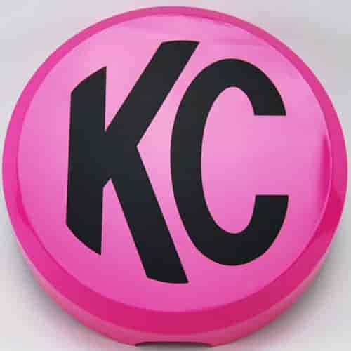 Light Cover 6 in. Round Pink with Black KC