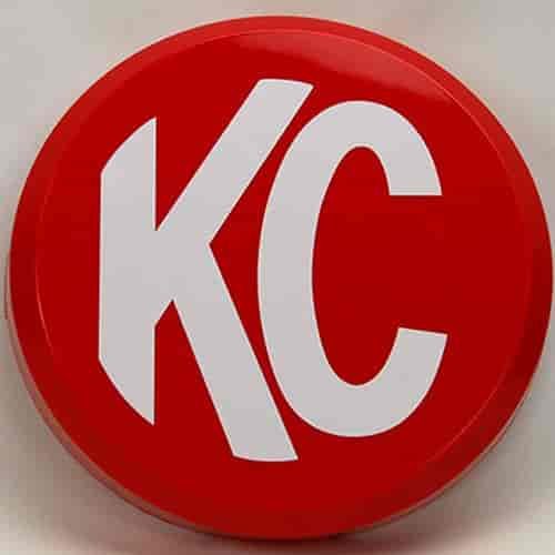 KC Light Cover 6" Round Red with White KC