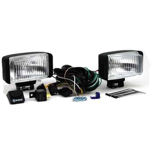 35 Series Wide-Beam Driving Light Kit Includes Two Lights, Wiring Harness, and Switch