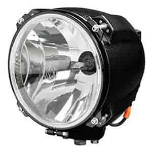 KC Pod HID Driving Light 7.37 in. Round Clear Lens 50 Watts Carbon Fiber Housing Single Light