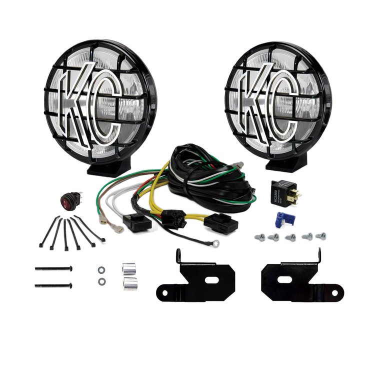 A-Pillar Mounted 6 In. Apollo Light Kit for 2018 Jeep Wrangler JL